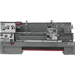 Jet - 18" Swing, 80" Between Centers, 230 Volt, Triple Phase Engine Lathe - 7MT Taper, 7-1/2 hp, 25 to 1,800 RPM, 3-1/8" Bore Diam, 40" Deep x 49" High x 137" Long - Top Tool & Supply