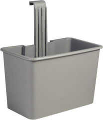 Unger - 8 Gal Polypropylene Side Bucket - Gray, For Use with SCFPG, COMBR, COMBG - Top Tool & Supply