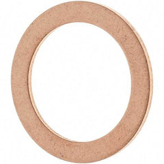 Value Collection - 1/2 SAE, 33/64" ID x 45/64" OD Oil Drain Plug Gasket - 1/32" Thick, Copper - Top Tool & Supply