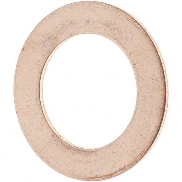 Value Collection - 1/2 SAE, 33/64" ID x 13/16" OD Oil Drain Plug Gasket - 1/32" Thick, Copper - Top Tool & Supply