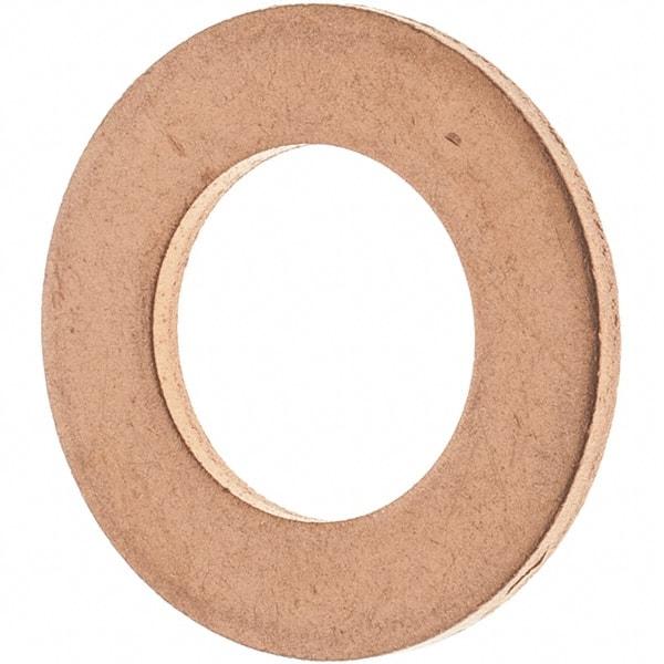 Value Collection - 7/16 SAE, 15/32" ID x 13/16" OD Oil Drain Plug Gasket - 1/16" Thick, Copper - Top Tool & Supply