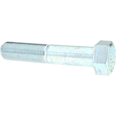 Hex Head Cap Screw: 1-14 x 2-1/2″, Grade 9 Alloy Steel, Zinc-Plated Clear Chromate