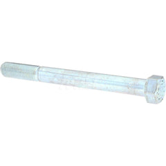 Hex Head Cap Screw: 1-8 x 4-1/2″, Grade 9 Alloy Steel, Zinc-Plated Clear Chromate