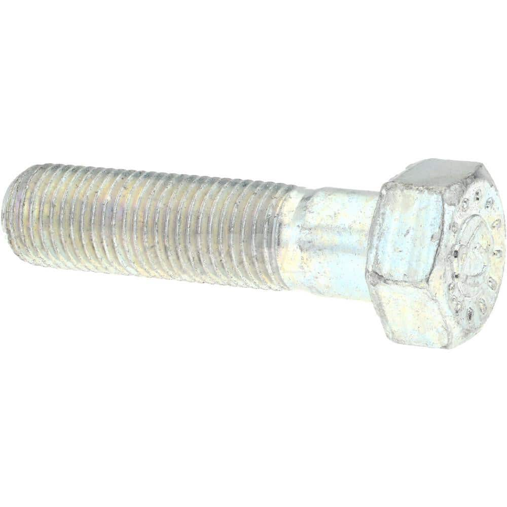 Hex Head Cap Screw: 5/8-11 x 3-3/4″, Grade 9 Alloy Steel, Zinc-Plated Clear Chromate