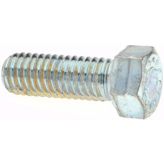 Hex Head Cap Screw: 3/8-16 x 7/8″, Grade 9 Alloy Steel, Zinc-Plated Clear Chromate