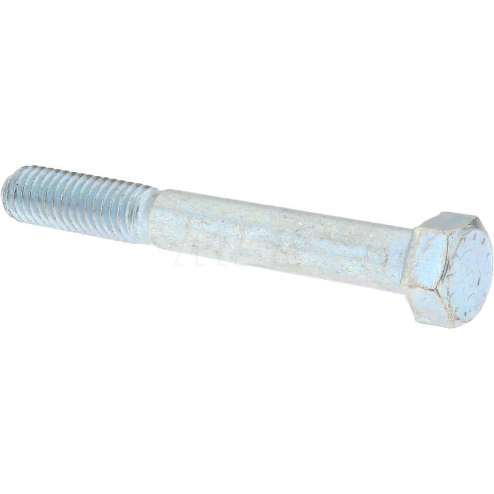 Hex Head Cap Screw: 3/8-16 x 3″, Grade 9 Alloy Steel, Zinc-Plated Clear Chromate