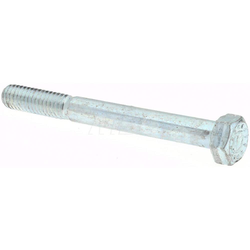 Hex Head Cap Screw: 7/8-9 x 6-1/2″, Grade 9 Alloy Steel, Zinc-Plated Clear Chromate