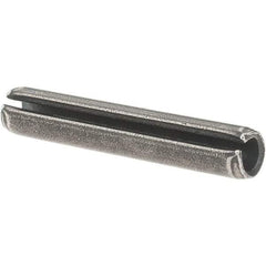 Value Collection - 7/32" Diam x 1-1/4" Long Slotted Spring Pin - Grade 1070-1090 Alloy Steel, Uncoated - Top Tool & Supply