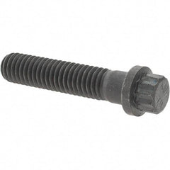 Value Collection - 3/8-16 UNC, 1-3/4" Long, 12 Point Drive Flange Bolt - Alloy Steel, Plain Finish - Top Tool & Supply