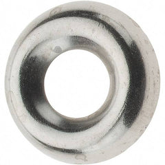 Value Collection - 5/64" Thick, Nickel-Plated Finish, Brass, Standard Countersunk Washer - 0.425" OD - Top Tool & Supply