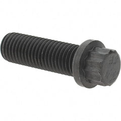 Value Collection - 5/16-24 UNF, 1" Long, 12 Point Drive Flange Bolt - Alloy Steel, Plain Finish - Top Tool & Supply