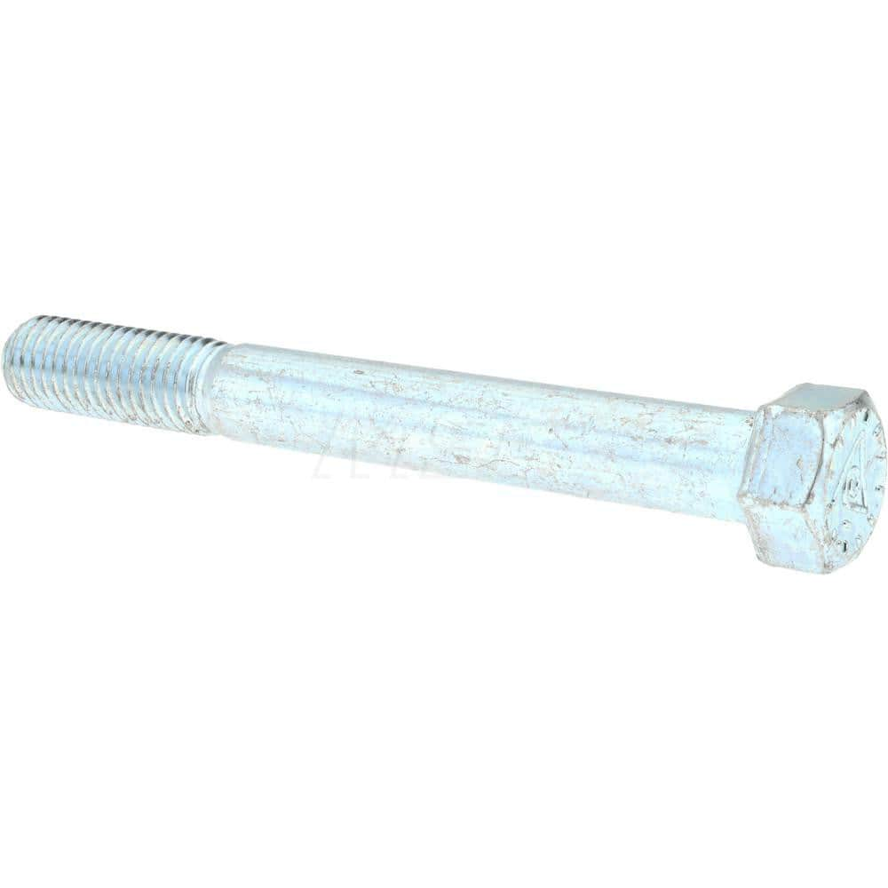 Hex Head Cap Screw: 9/16-12 x 5-1/2″, Grade 9 Alloy Steel, Zinc-Plated Clear Chromate