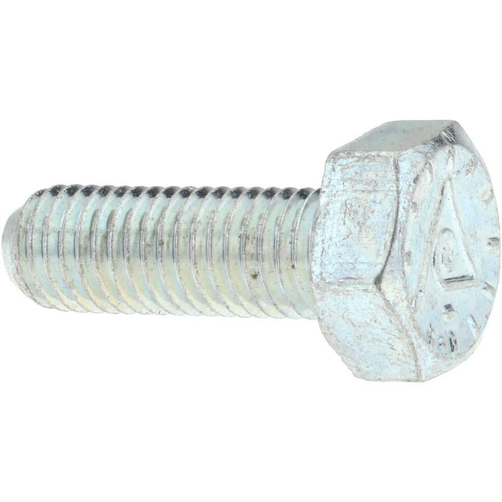 Hex Head Cap Screw: 1/4-28 x 1/2″, Grade 9 Alloy Steel, Zinc-Plated Clear Chromate