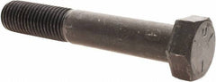 Value Collection - 1-8 UNC, 6" Length Under Head Hex Head Cap Screw - Partially Threaded, Grade 5 Steel, Uncoated, 1-1/2" Hex - Top Tool & Supply