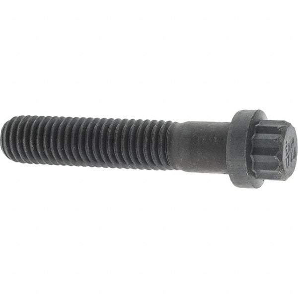 Value Collection - 1/2-13 UNC, 2-1/2" Long, 12 Point Drive Flange Bolt - Alloy Steel, Plain Finish - Top Tool & Supply