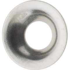 Value Collection - 5/64" Thick, Nickel-Plated Finish, Brass, Flush Type Finishing Washer - 0.425" OD - Top Tool & Supply