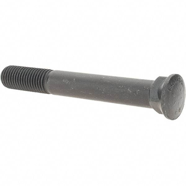 Value Collection - 3/4-10 UNC, 6" OAL, Alloy Steel Plow Bolt - Uncoated, Grade 8 - Top Tool & Supply