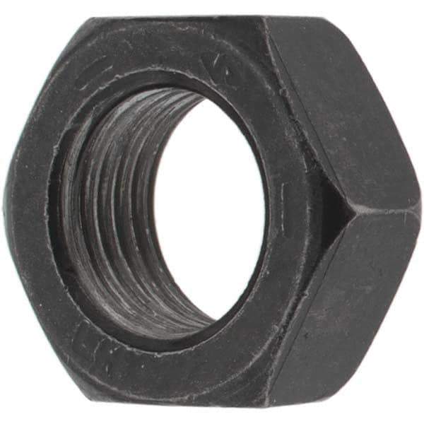 Value Collection - 1/2-20 UNF Steel Left Hand Hex Jam Nut - 3/4" Across Flats, 5/16" High, Zinc Clear Finish - Top Tool & Supply