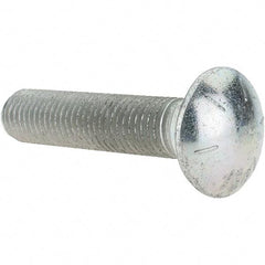 Value Collection - 3/4-10 UNC 3-1/2" Length Under Head, Standard Square Neck, Carriage Bolt - Grade 8 Alloy Steel, Zinc Trivalent Chromate Finish - Top Tool & Supply