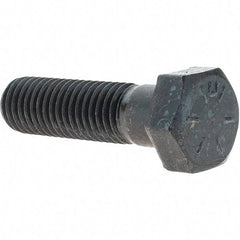 Value Collection - 5/8-11 UNC, 2-1/4" Length Under Head Hex Head Cap Screw - Partially Threaded, Grade 8 Alloy Steel, Uncoated, 15/16" Hex - Top Tool & Supply