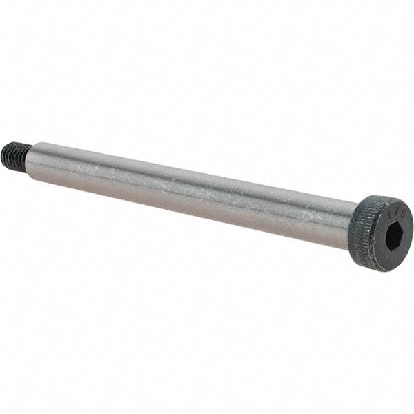 Value Collection - 1/2" Shoulder Diam x 5" Shoulder Length, 3/8-16 UNC, Hex Socket Shoulder Screw - 8 Alloy Steel, Uncoated, 0.729 to 3/4" Head Diam - Top Tool & Supply