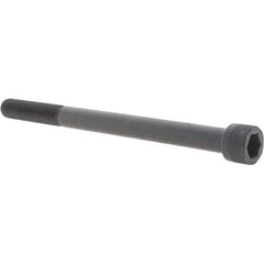 Value Collection - 3/8-16 UNC Hex Socket Drive, Socket Cap Screw - Alloy Steel, Black Oxide Finish, Fully Threaded, 5" Length Under Head - Top Tool & Supply