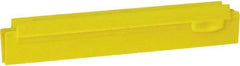 Vikan - 10" Rubber Blade Squeegee Refill - Double Edge, Yellow, Plastic Holder - Top Tool & Supply