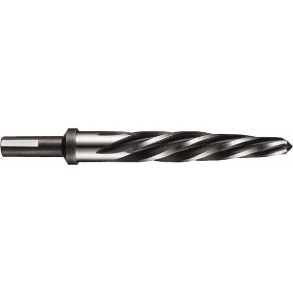 DORMER - 1" Reamer Diam, 1/2" Diam Straight Shank, 4-9/16" Flute, Car Reamer - Top Tool & Supply