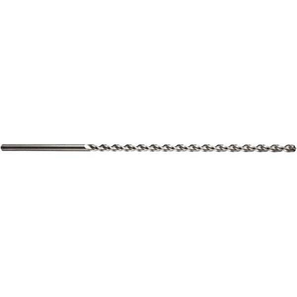 Extra Length Drill Bit: 0.1969″ Dia, 130 °, Cobalt Uncoated, 8.274″ Flute Length, Parabolic Flute, Straight-Cylindrical Shank, Series A978