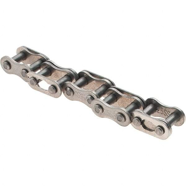 Value Collection - ANSI 25, Roller Chain Connecting Link - For Use with Stainless Steel Single Strand Chain - Top Tool & Supply