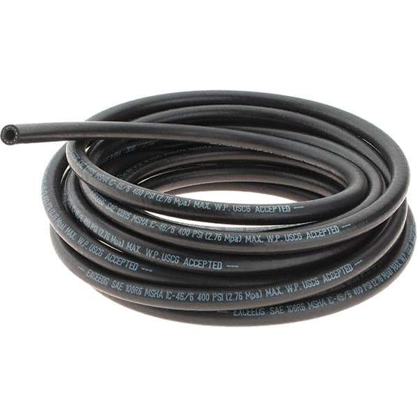 Value Collection - -4 Hose Size, 1/4" ID x 1/2" OD, 400 psi Work Pressure Hydraulic Hose - 2-1/2" Radius, Nitrile - Top Tool & Supply