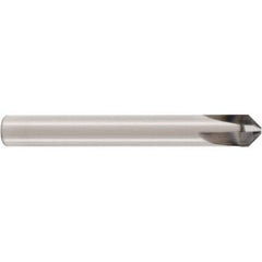 Seco - 10mm Diam 4 Flute Single End Solid Carbide Chamfer Mill - Top Tool & Supply