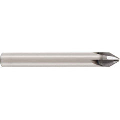 Seco - 8mm Diam 4 Flute Single End Solid Carbide Chamfer Mill - Top Tool & Supply