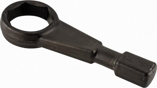 Proto - 3-1/2" 6 Point Striking Box Wrench - Single End, 4-31/32" Head Diam x 1-23/32" Head Thickness, 14-1/8" OAL, Steel, Black Finish - Top Tool & Supply