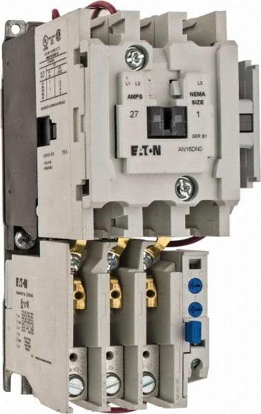 Eaton Cutler-Hammer - 240 Coil VAC, 27 Amp, NEMA Size 1, Nonreversible Open Enclosure NEMA Motor Starter - 3 hp at 1 Phase - Top Tool & Supply