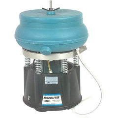 Raytech - 0.35 Cu Ft, 1 hp, Dry Operation Vibratory Tumbler - Flow Through Drain, Tilt Feature - Top Tool & Supply