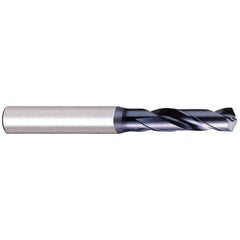 Screw Machine Length Drill Bit: 0.0516″ Dia, 130 °, Powdered Metal V Finish, Right Hand Cut, Spiral Flute, Straight-Cylindrical Shank, Series 1900