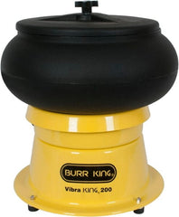 Burr King - 0.66 Cu Ft, 1/5 hp, Vibratory Tumbler - Adjustable Amplitude, Flow Through Drain - Top Tool & Supply