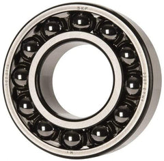 SKF - 35mm Bore Diam, 72mm OD, Open Self Aligning Radial Ball Bearing - 23mm Wide, 2 Rows, Round Bore, 1,980 Lb Static Capacity, 6,900 Lb Dynamic Capacity - Top Tool & Supply