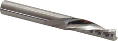 Onsrud - 3/8" Cutting Diam x 1-1/8" Length of Cut, 1 Flute, Downcut Spiral Router Bit - Uncoated, Right Hand Cut, Solid Carbide, 3" OAL x 3/8" Shank Diam, Single Edge, 21° Helix Angle - Top Tool & Supply