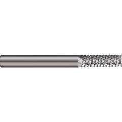 Micro 100 - 3/16" Diam, 5/8" LOC, 1/4" Shank Diam, End Mill-End Diamond-Pattern Router Bit - Exact Industrial Supply