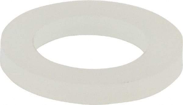 Made in USA - 5/16" Screw, Grade 6/6 Nylon Standard Flat Washer - 8.05mm ID x 1/2" OD, 1.57mm Thick - Top Tool & Supply