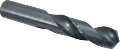 Screw Machine Length Drill Bit: 0.8438″ Dia, 118 °, High Speed Steel Coated, Right Hand Cut, Spiral Flute, Straight-Cylindrical Shank, Series 157