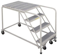 PW Platforms - 30" 3 Step Platform - Rolling Work Platform, 500 Lb Capacity, 30" Platform Height, 26" Base Width x 61" Base Depth, Perforated Tread - Top Tool & Supply