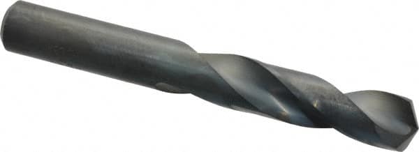 Screw Machine Length Drill Bit: 0.4531″ Dia, 135 °, High Speed Steel Coated, Right Hand Cut, Spiral Flute, Straight-Cylindrical Shank, Series 159