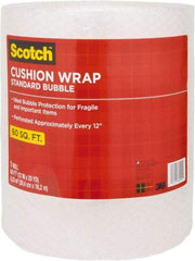 3M - 60' Long x 12" Wide, Cushion Wrap - Clear - Top Tool & Supply