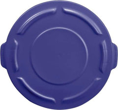 Rubbermaid - Round Lid for Use with 55 Gal Round Trash Cans - Blue, For Brute Trash Cans - Top Tool & Supply