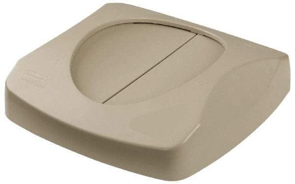 Rubbermaid - Square Lid for Use with 23 Gal Square Trash Cans - Beige, Plastic, For 3569-07 & 3569-88 - Top Tool & Supply