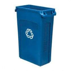 Rubbermaid - 23 Gal Blue Rectangle Recycling Container - 30" High x 22" Long x 11" Wide - Top Tool & Supply