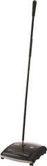 Rubbermaid - 7-1/2" Sweeping Width, Brushless Walk Behind Sweeper - Manual Push, Rubber Wheels - Top Tool & Supply